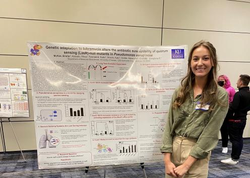 Brielle at a conference