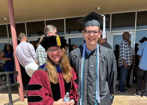 Josie Chanlder and Kade at Graduation